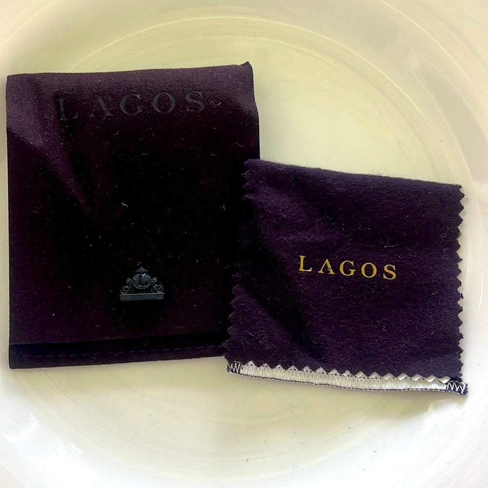 LAGOS jewerly pouch and cleaning/polishing cloth